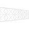 Ekena Millwork Set of Four Panels for 94 1/2"W x 28 1/4"H Hillrose Fretwork Wainscot Wall Paneling WPKP14X01X47HRE - alternate 1